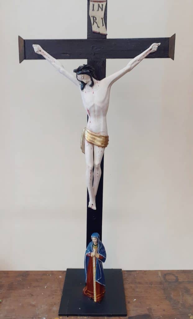 Figur Christus Restaurierung